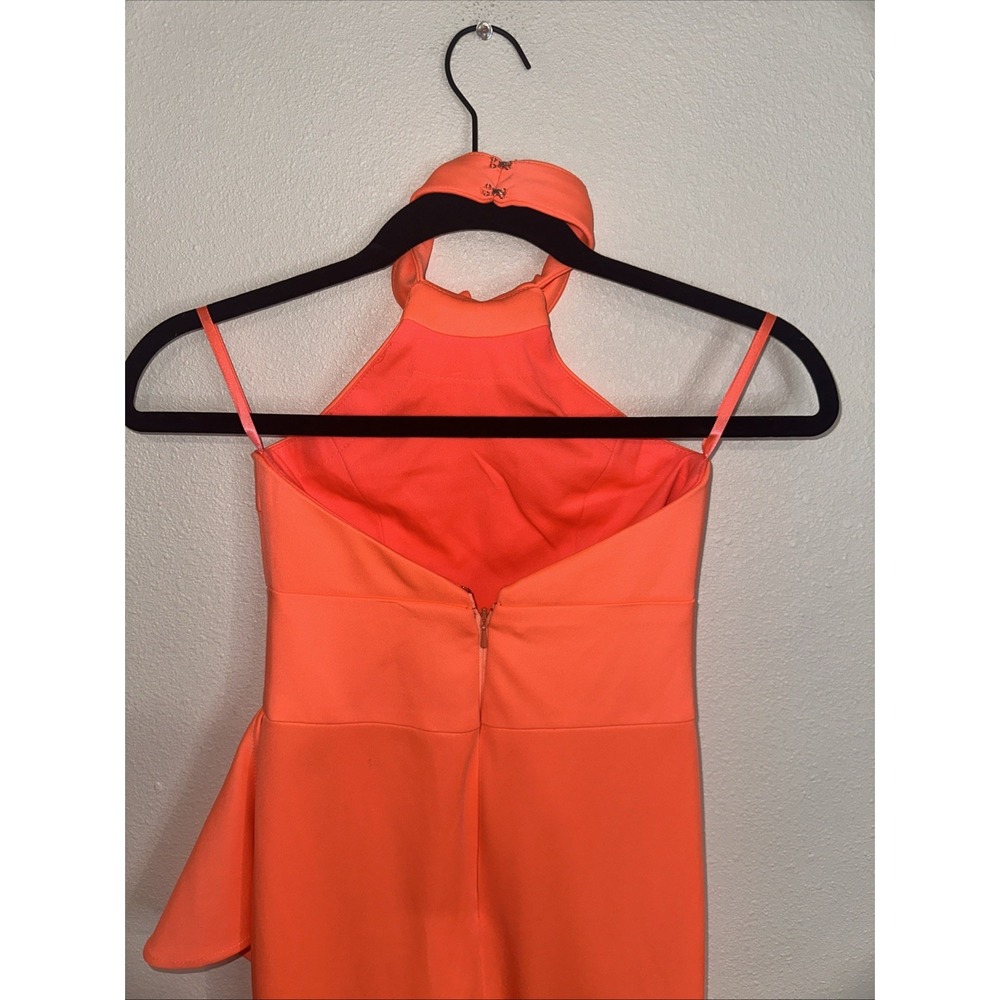 Jonathan Sugar Keyne Halter Neck‎ Jumpsuit Flared Leg Draped Ruffled Detail Sz 6 - Picture 9 of 16